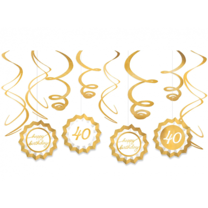 GOLDEN AGE BDAY 40TH-FS DECO KIT