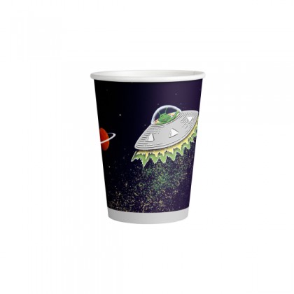 8 Cups Space Party Paper 250 ml