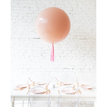 Blushberry Giant Balloon with Pink Skirt Centerpiece