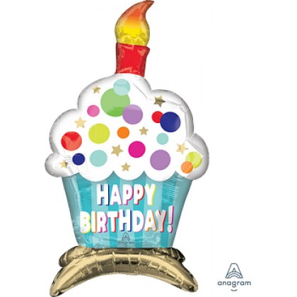 A75 Happy Birthday Cupcake Ultra Shape