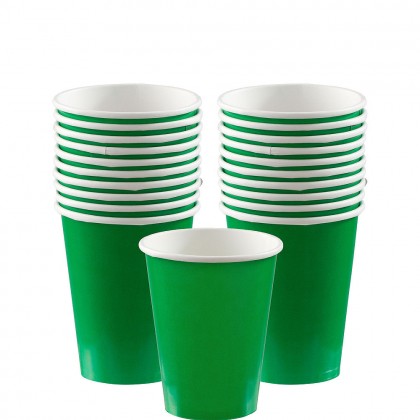 Paper Cup 9oz Festive Green