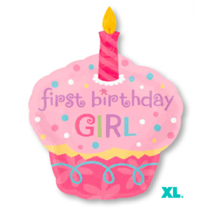 P35 36" Sweet Little Cupcake Girl SuperShape™ XL® P35 36" Sweet Little Cupcake Girl SuperShape™ XL®