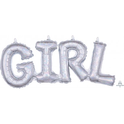 S55 22" (Silver Holo) Block Phrase : Girl