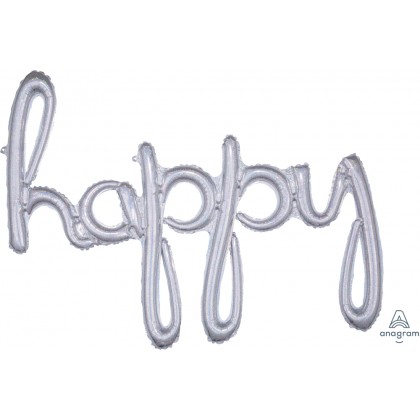 G40 39" (Silver Holo) Script Phrase : Happy