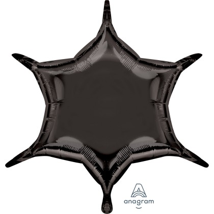 S55 22" Black 6-Point Star
