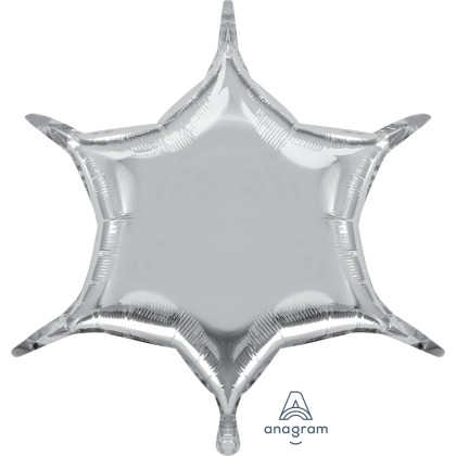 S55 22" Silver 6-Point Star