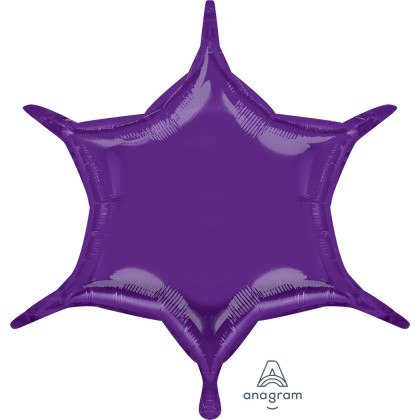 S55 22" Purple 6-Point Star