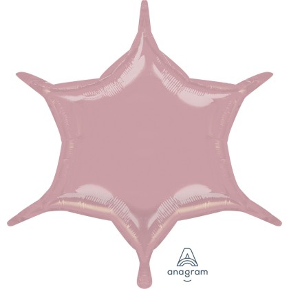 S55 22" Pastel Pink 6-Point Star