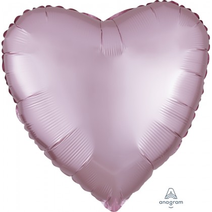S15 17" Satin Luxe™ Pastel Pink Standard Heart HX®