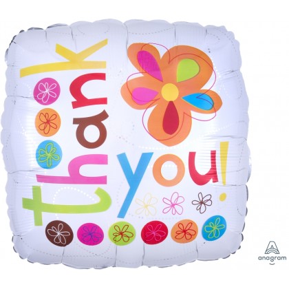 S40 17" Thank You Colorful Flowers Standard XL®