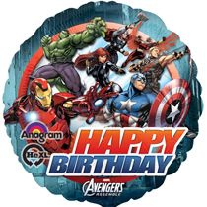 S60 17" Avengers™ Animated Birthday Standard HX®