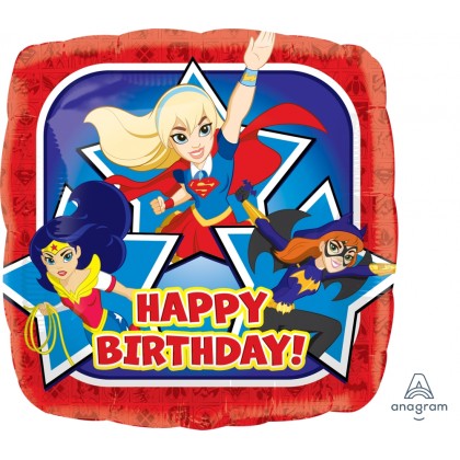 S60 17" DC Super Hero Girls Happy Birthday Standard HX®