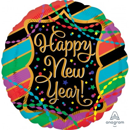 S40 17" HNY Streamers & Stripes Standard HX®