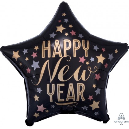 S40 17" Satin New Year Standard Satin Star XL®