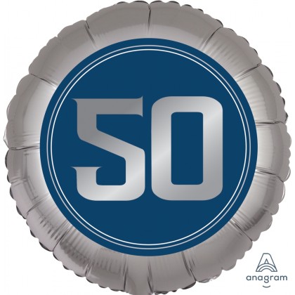 S40 18" Happy Birthday Man 50 Standard Satin™ XL®