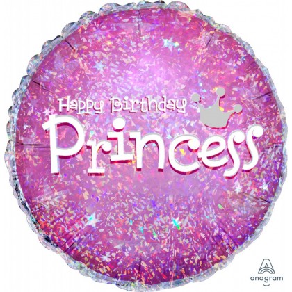 S40 17" Express Yourself Birthday Princess Standard Holographic