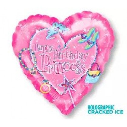 S55 17" Princess Birthday Standard Holographic