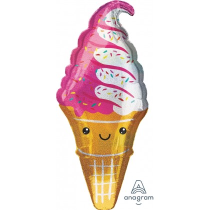 P40 41" Ice Cream Party Holographic SuperShape™ XL®