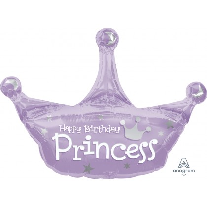 P30 34 " Birthday Princess Crown SuperShape™ XL®