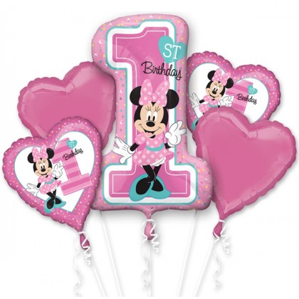 P75 Minnie 1ST Birthday Bouquet