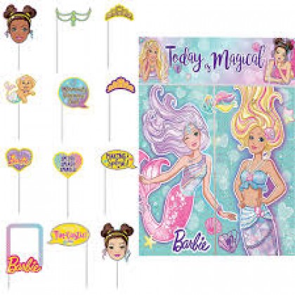 Barbie Mermaid Scene Setters® w/Props - Plastic, Hot-Stamped Paper & Foil