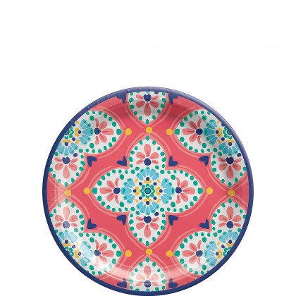 Boho Vibes Round Plate 7 in