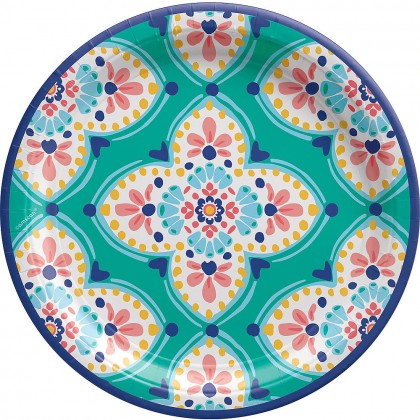 Boho Vibes Round Plate 10.5 in