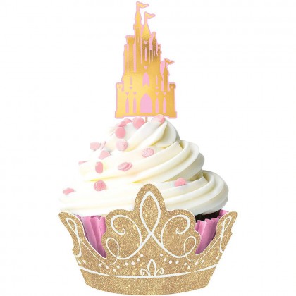 ©Disney Princess Once Upon A Time 1 Cupcake Kit - Paper w/Glitter & H-S Foil