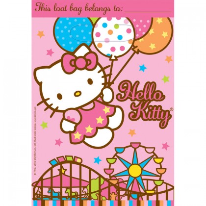 Hello Kitty®  Balloon Dreams Folded Loot Bags  Plastic