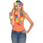 Light-Up Lei Head Wreath and Wristlet Set