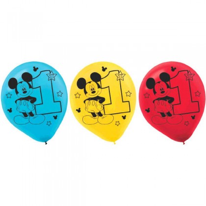 Disney Mickeys Fun To Be One Printed Latex Balloons Asst Colors