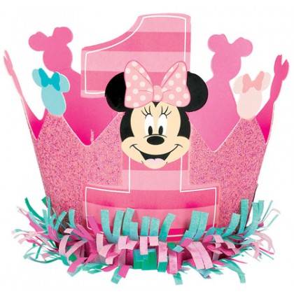 Disney Minnie Fun To Be One Crown - Paper with Glitter