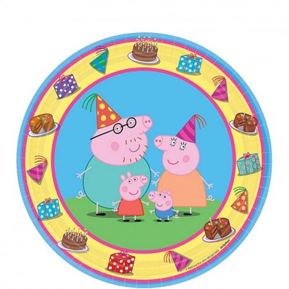 Peppa Pig™ Round Plates, 7 in