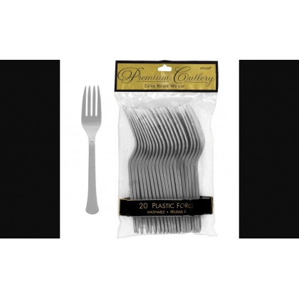 Plastic Fork Silver