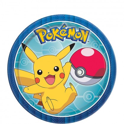 Pokémon Core Round Plates 7 in