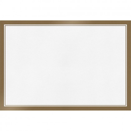 Placemats Paper White w Gold Trim