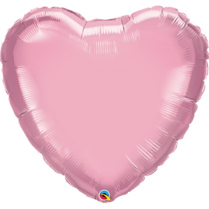 Q 36" Pearl Pink Heart MicroFoil