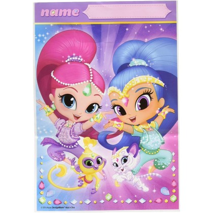 Shimmer and Shine™ Folded Loot Bags - Plastic