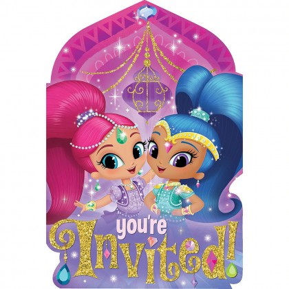 Shimmer and Shine™ Postcard Invitations
