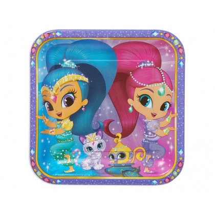 Shimmer & Shine™ Square Plates, 9 in