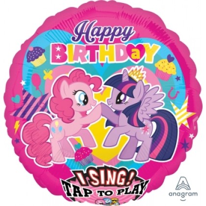 P75 28" My Little Pony Happy Birthday Jumbo Sing-A-Tune® XL® Foil Balloon