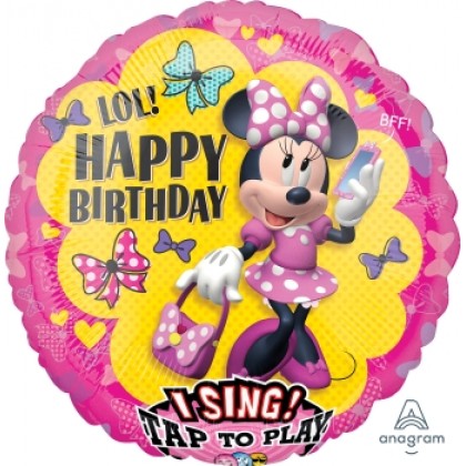 P75 28" Minne Happy Helpers Jumbo Sing-A-Tune® XL® Foil Balloon