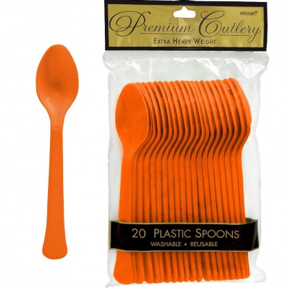 Plastic Spoon Orange Peel