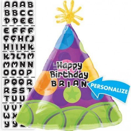 S70 18" Party Hat Birthday Junior Shape Personalized XL®