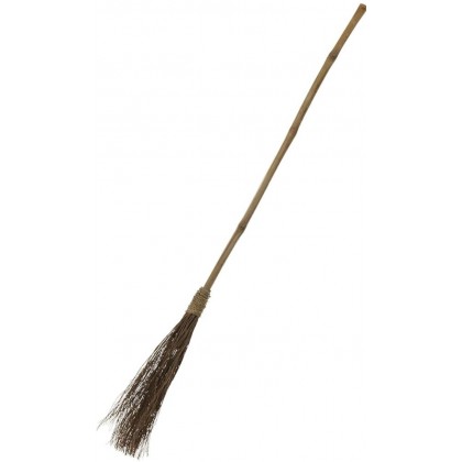 Witch Straw Broom 130 cm Costume Accessory