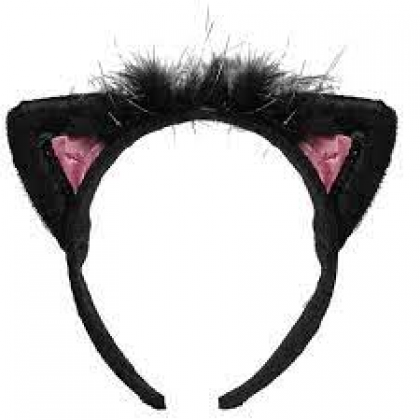 Pink & Black Cat Ears