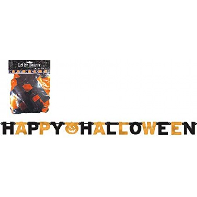 Happy Halloween Foil Letter Banner