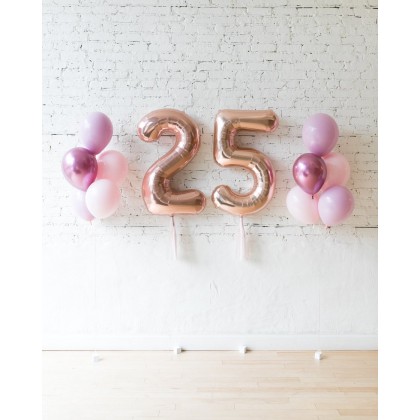CherryBlossoms - Custom Numbers & 11in Balloon Bouquets Set