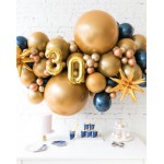 Blue Aurette - Number Backdrop Balloon Garland Install Piece - NA