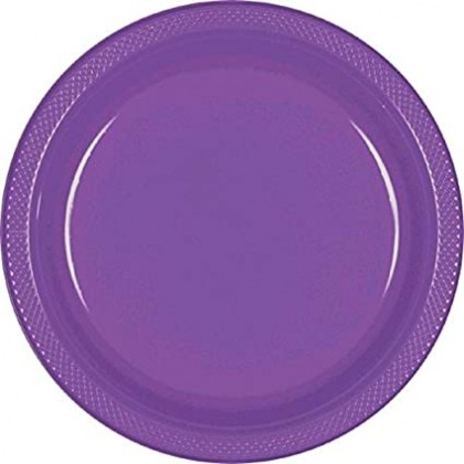 9" Plastic Plates - Lavender